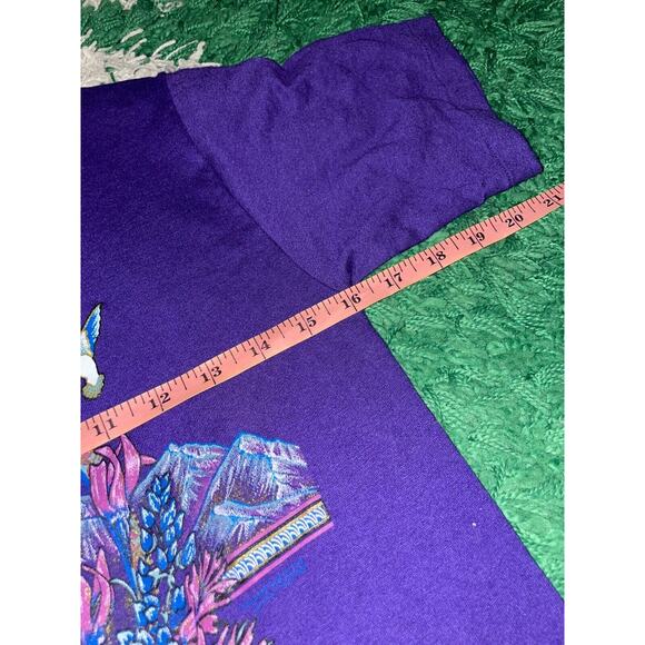 Vintage Nevada Virginia City Shirt Mountain Graphic Purple Tee VTG 90s Small - Picture 10 of 11